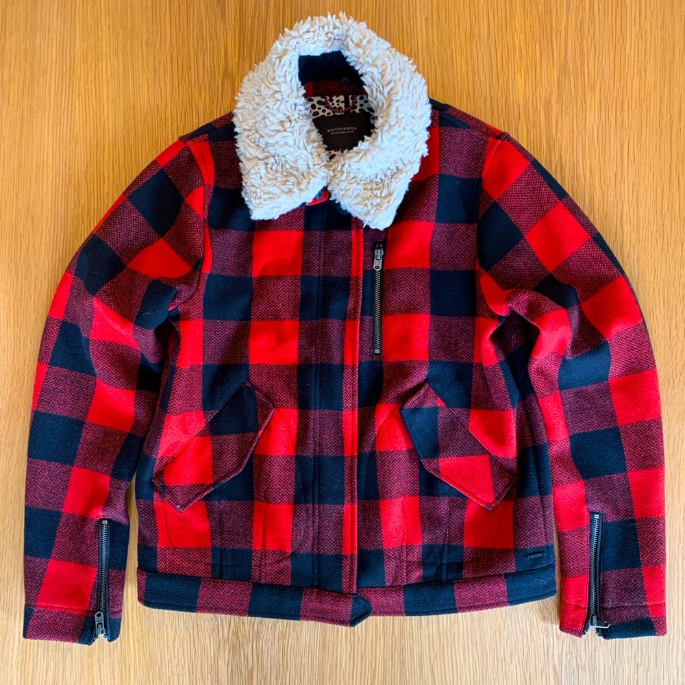 Scotch & Soda - Buffalo plaid trucker jacket